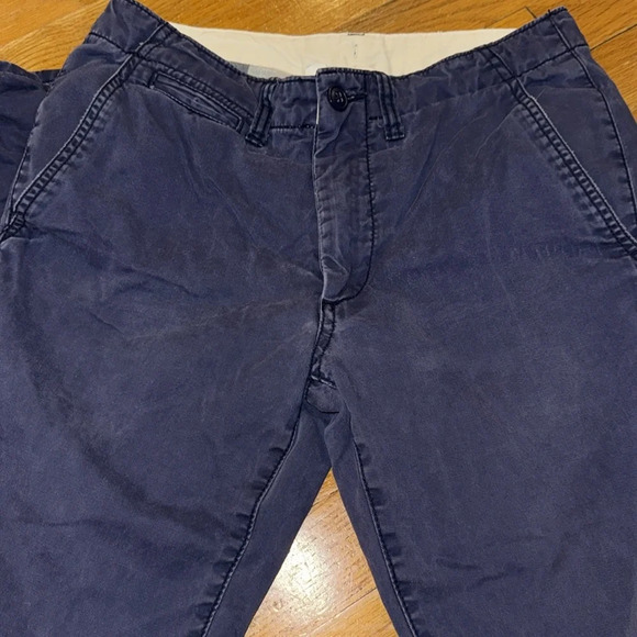💥GAP KIDS BOYS NAVY BLUE LINED PANTS BOTTOMS 16 REG COTTON CHINO 2016 Collection - Picture 10 of 12